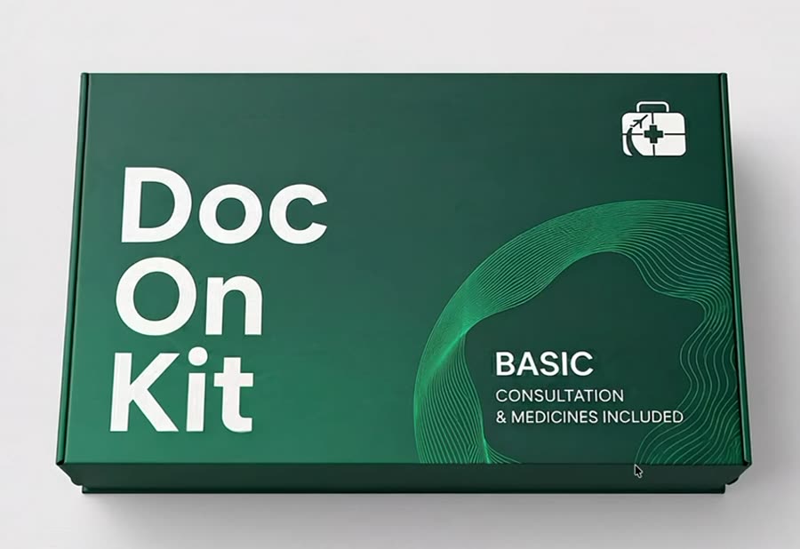 The DocOnKit travel medical kit